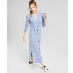 Blue 100% cashmere dress